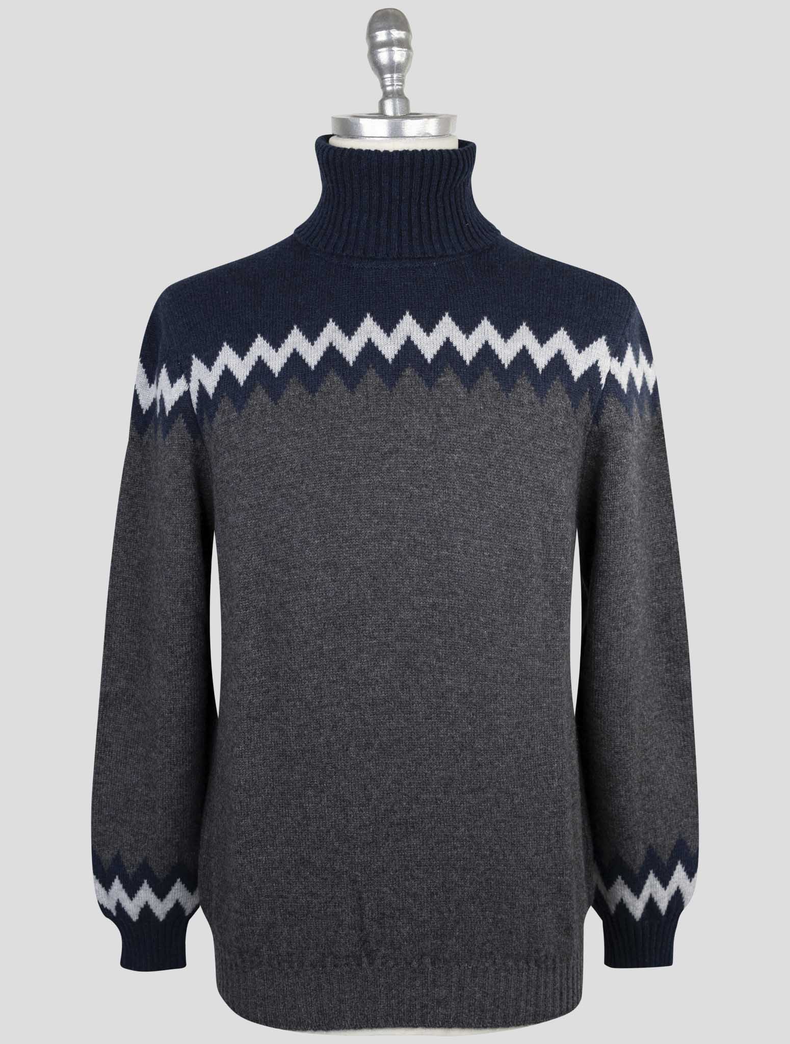 Kiton Multicolor Cashmere Sweater Turtleneck
