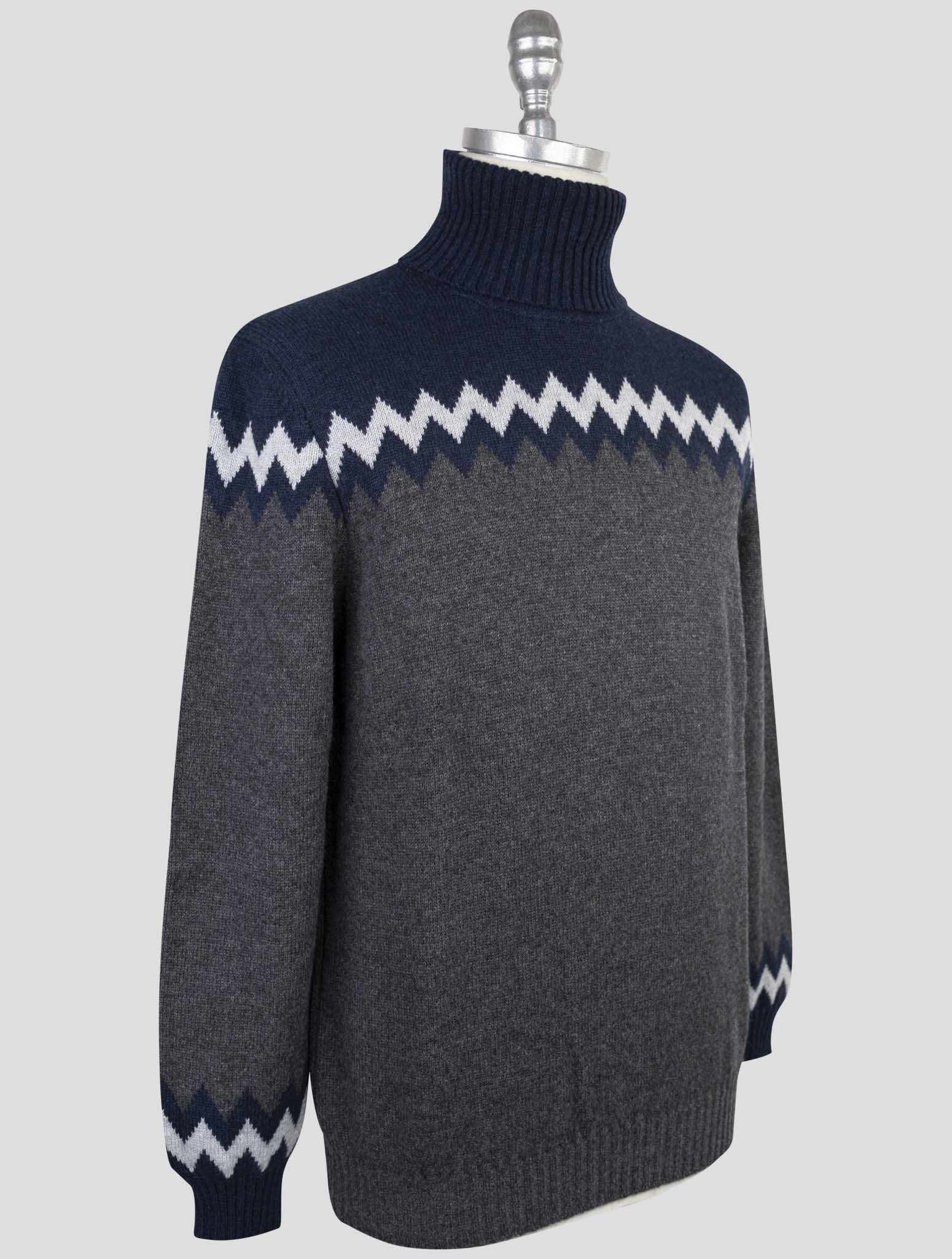 Kiton Multicolor Cashmere Sweater Turtleneck