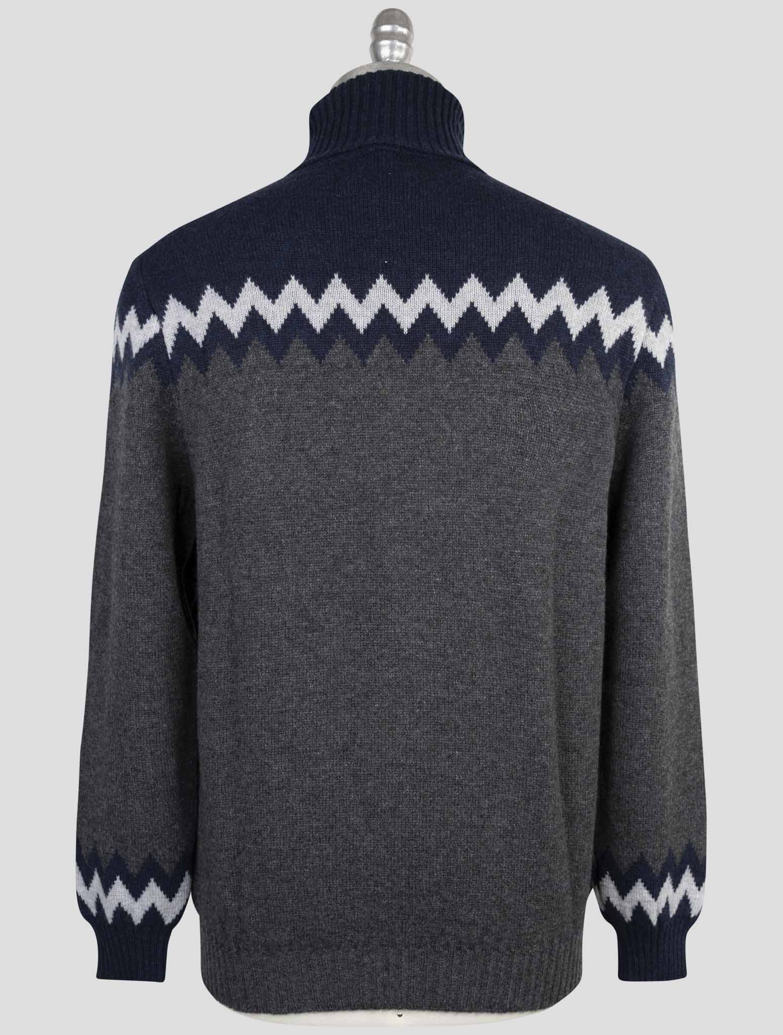 Kiton Multicolor Cashmere Sweater Turtleneck