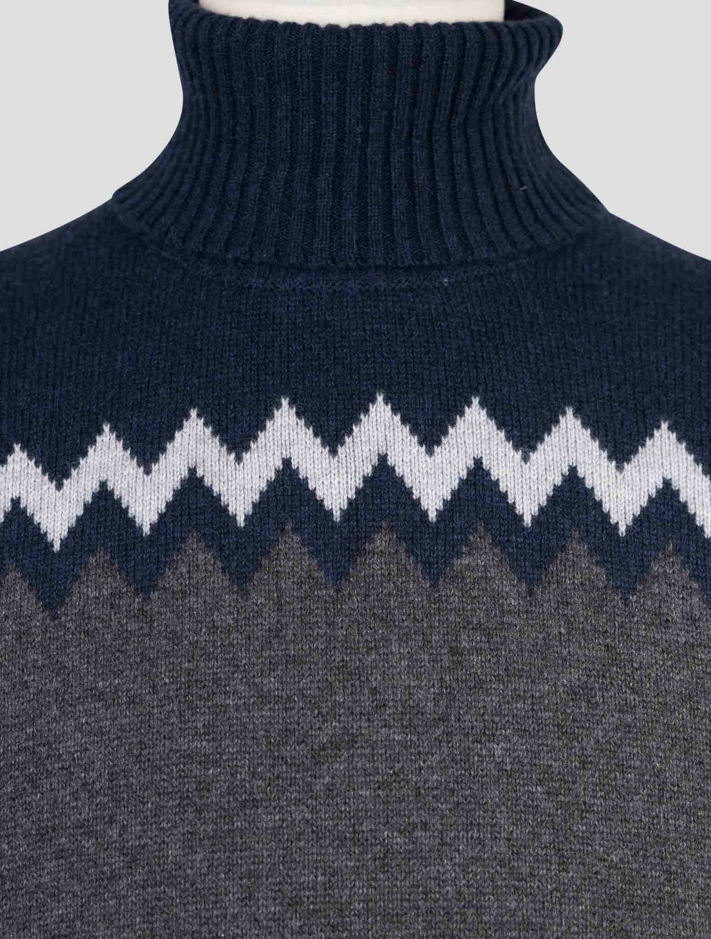 Kiton Multicolor Cashmere Sweater Turtleneck