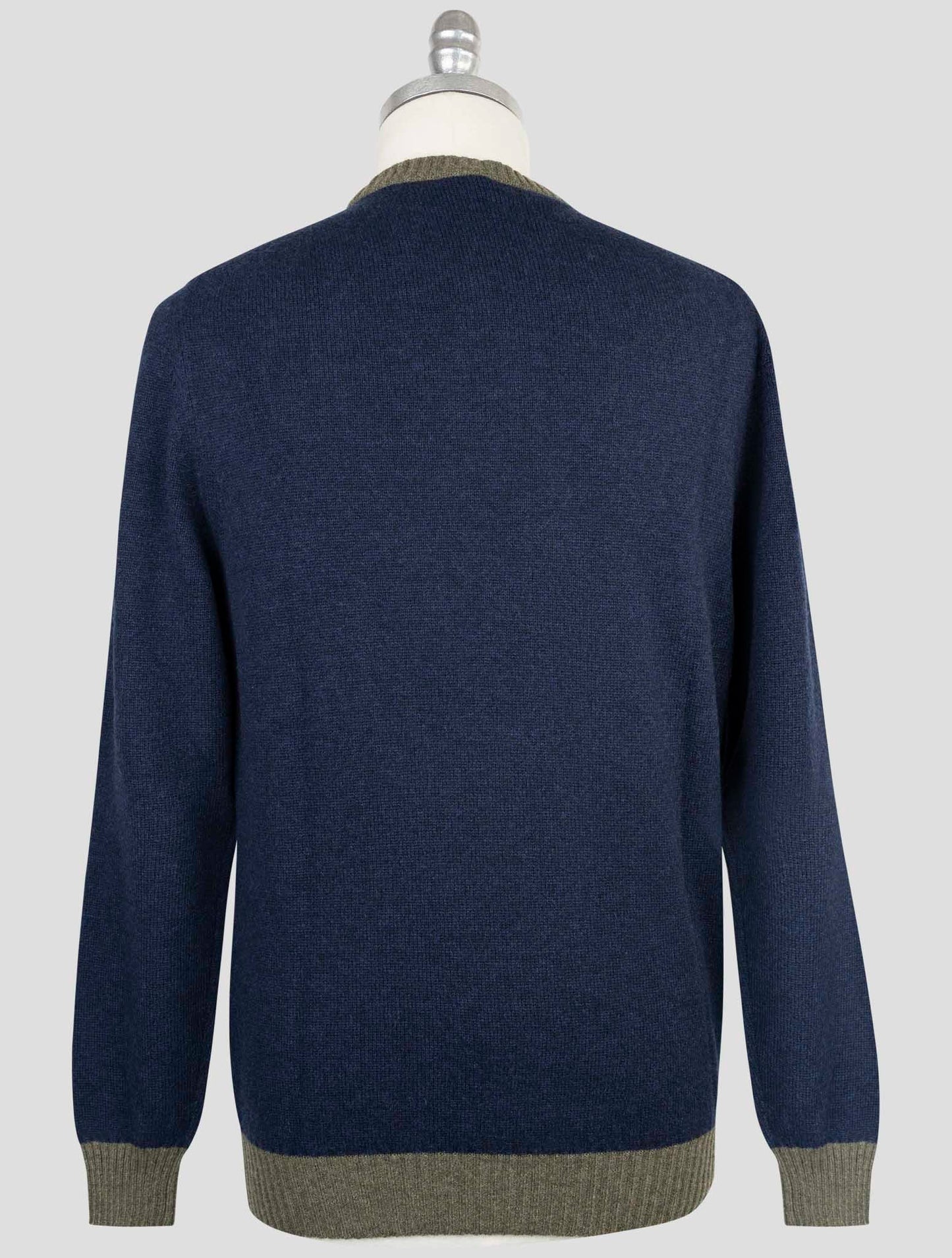 Kiton Blue Green Cashmere Sweater Crewneck