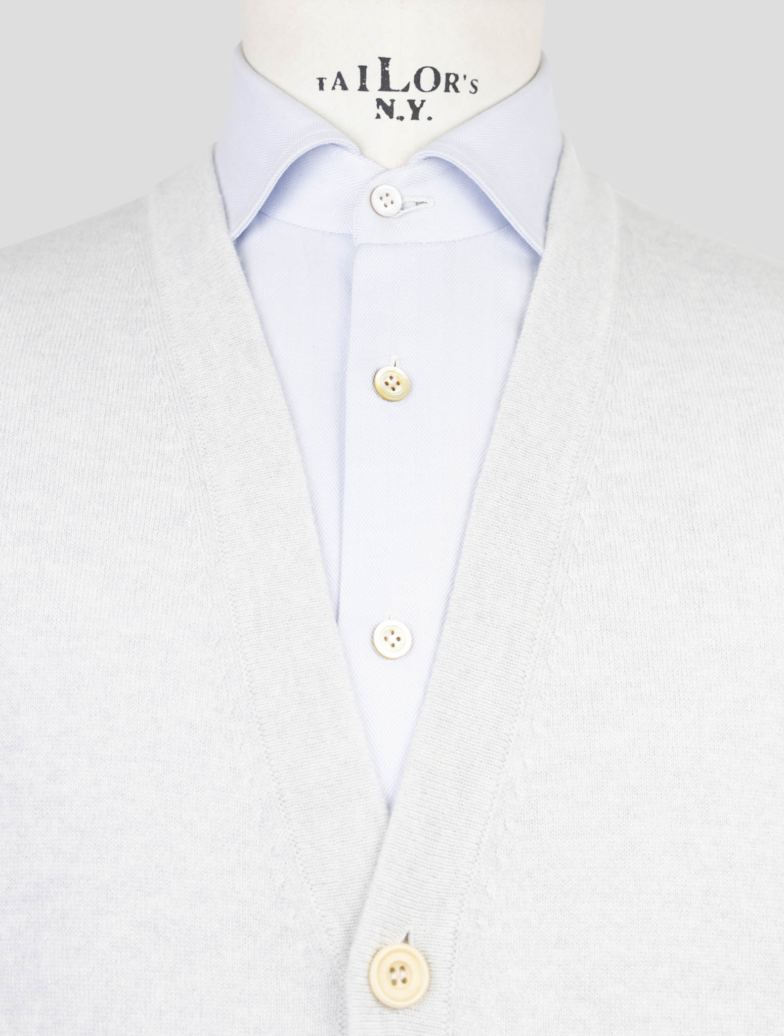 Kiton Gray Cashmere Sweater Cardigan