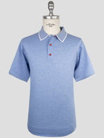 Kiton Light Blue Cotton Polo
