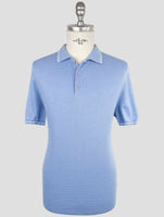 Kiton Light Blue Cotton Polo