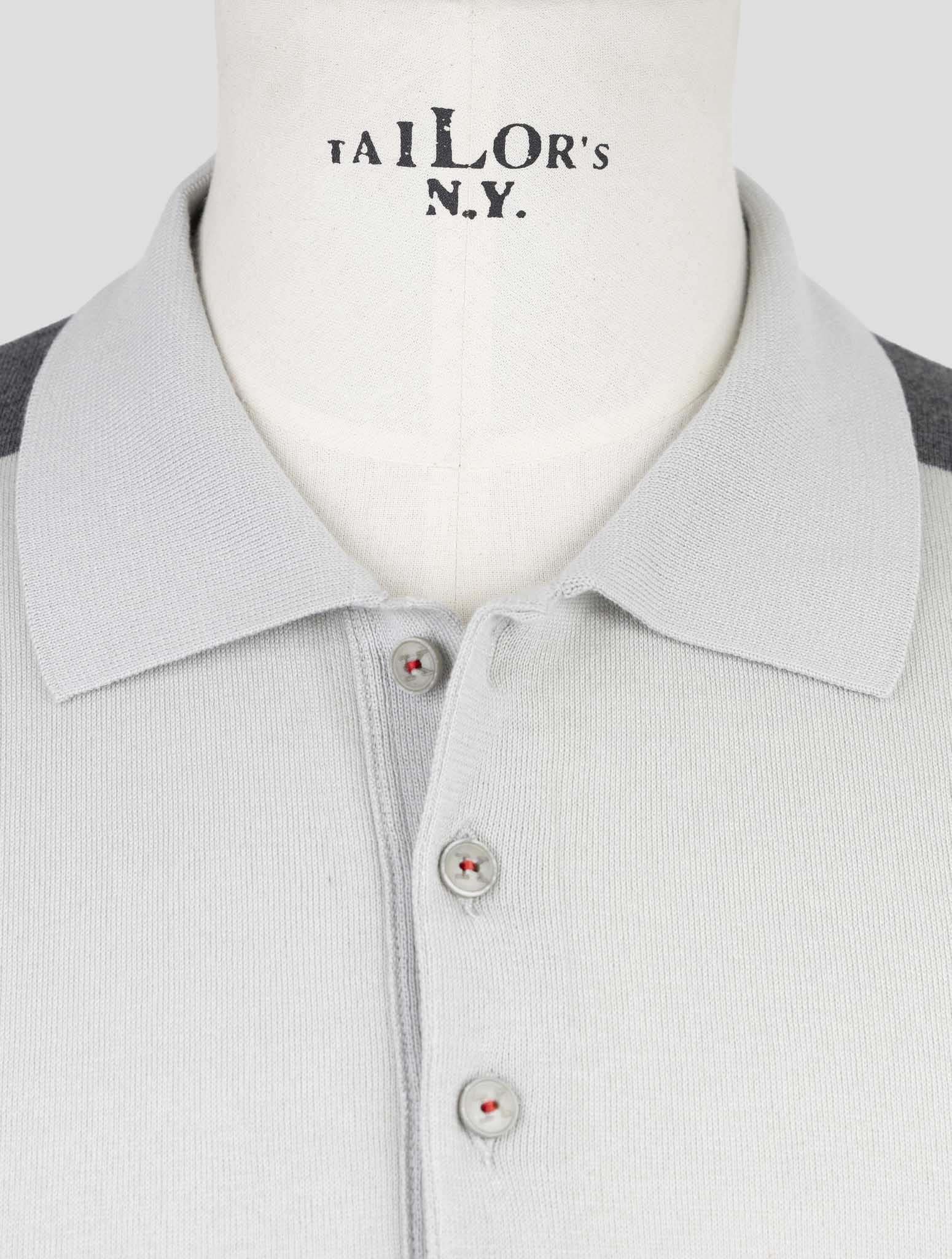 Kiton Gray Cotton Polo