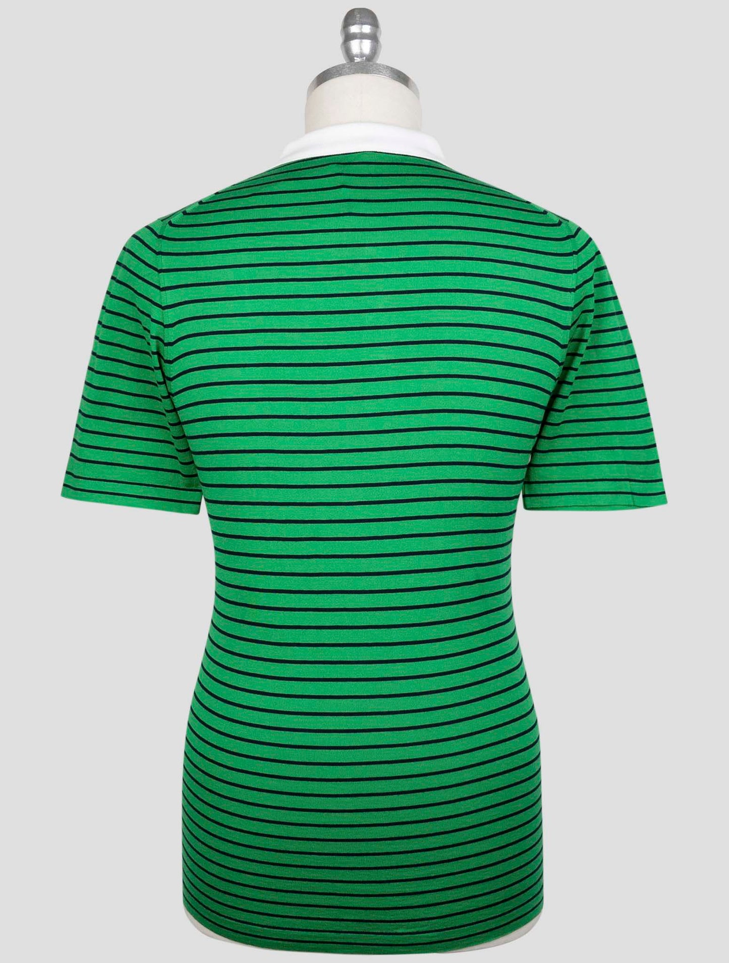 Kiton Green Blue Cotton Polo
