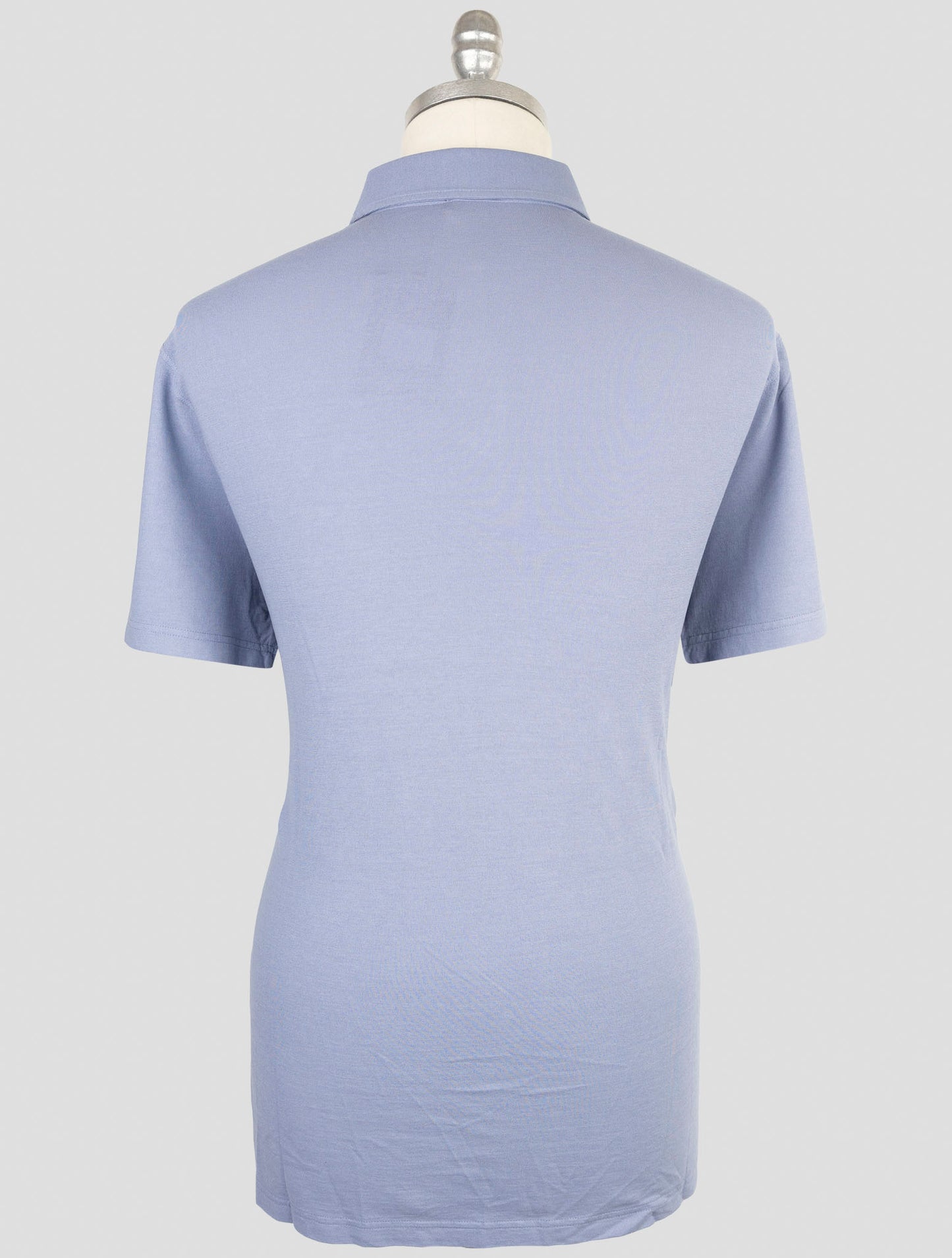Kiton Blue Cotton Polo