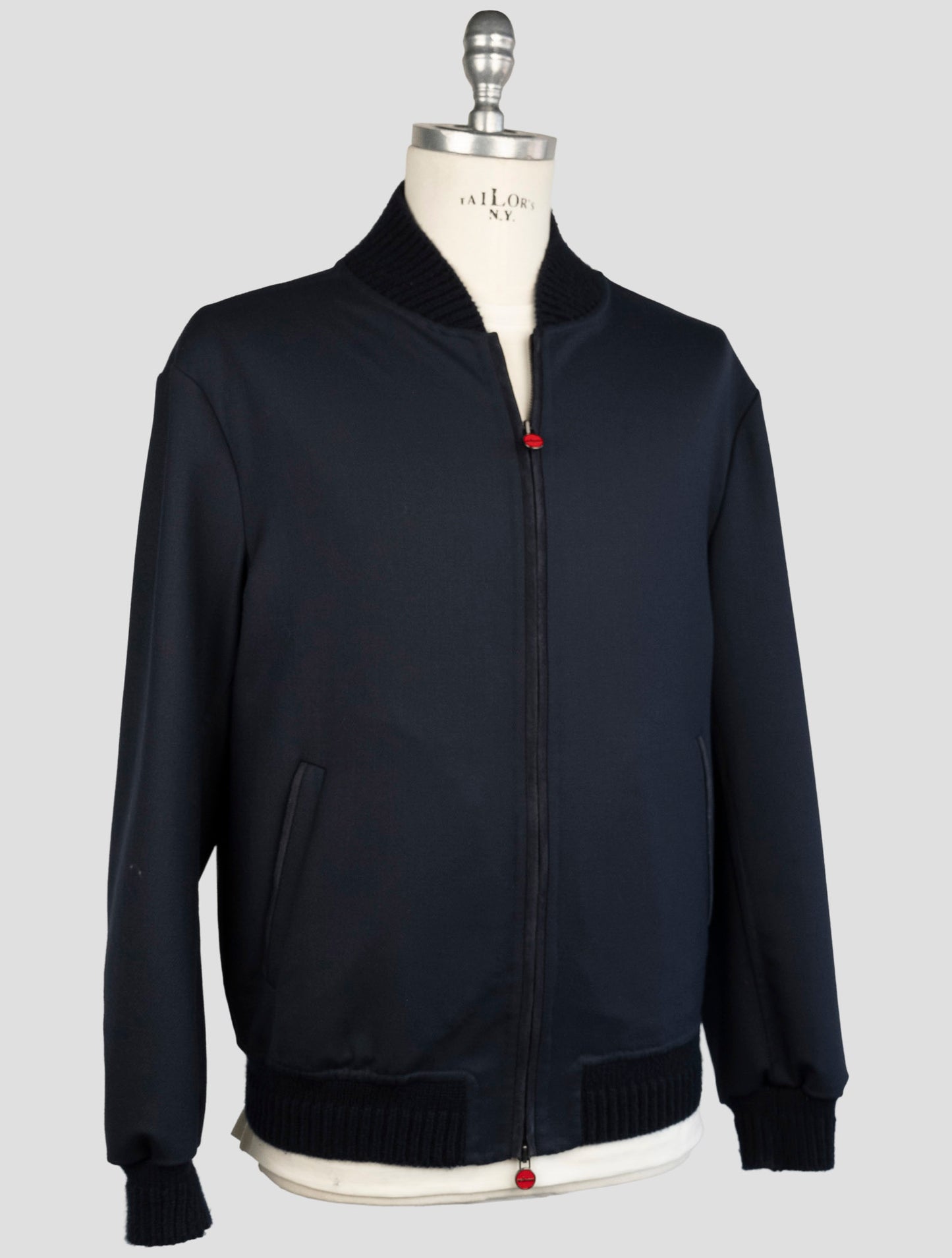 Kiton Blue Wool Ea Pa Coat