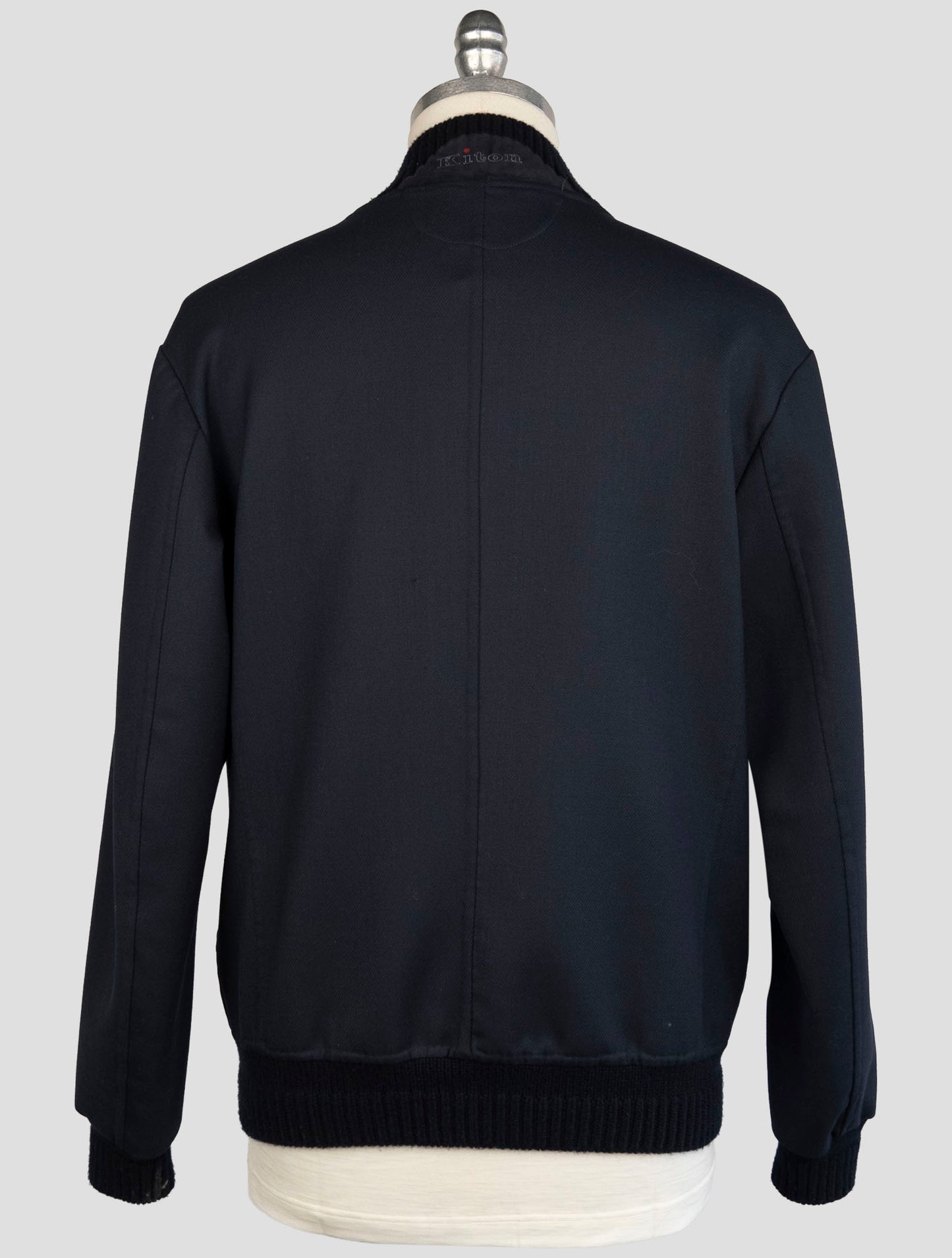Kiton Blue Wool Ea Pa Coat
