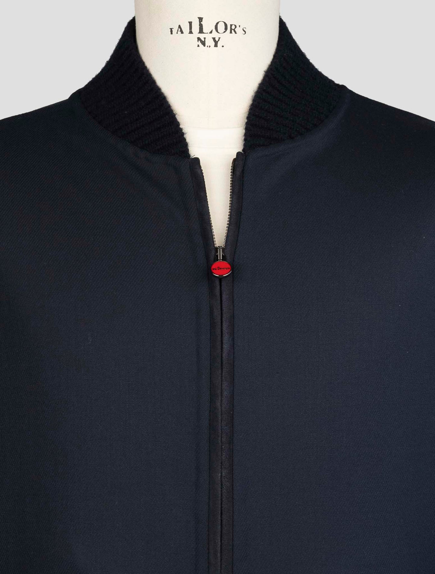 Kiton Blue Wool Ea Pa Coat