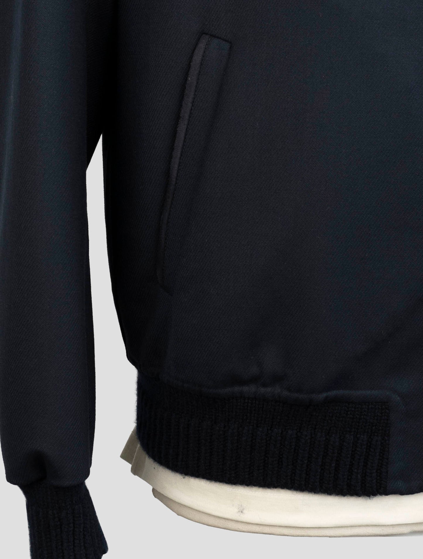 Kiton Blue Wool Ea Pa Coat