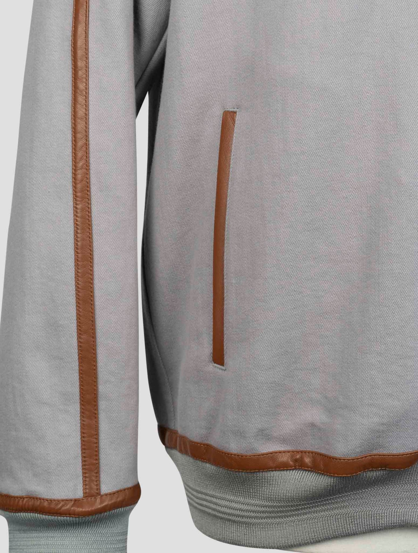 Kiton Gray Cotton Pa Coat