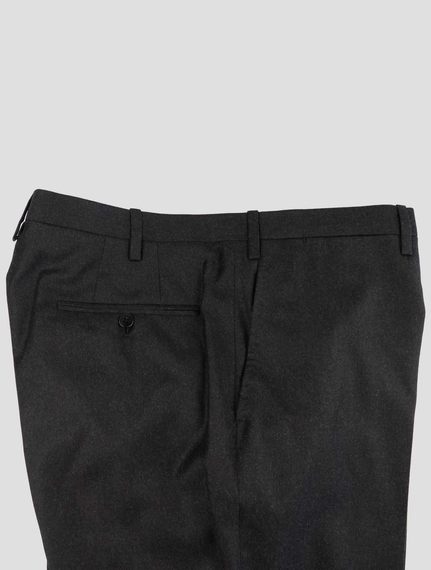 Kiton Gray Wool Dress Pants