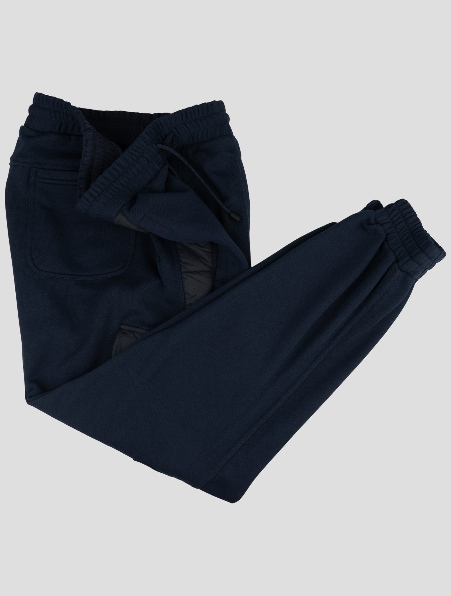 Kiton Blue Cotton Pl Pants