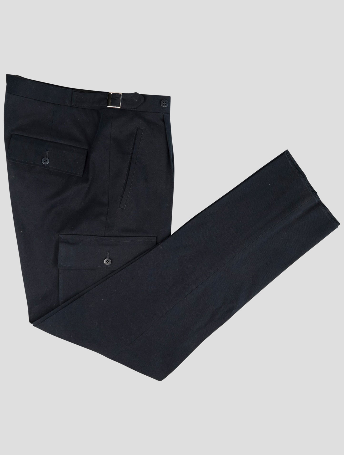 Kiton Blue Cotton Ea Pants
