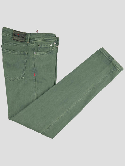 Kiton Green Cotton Ea Jeans