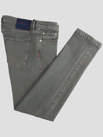 Kiton Gray Cotton Ea Jeans