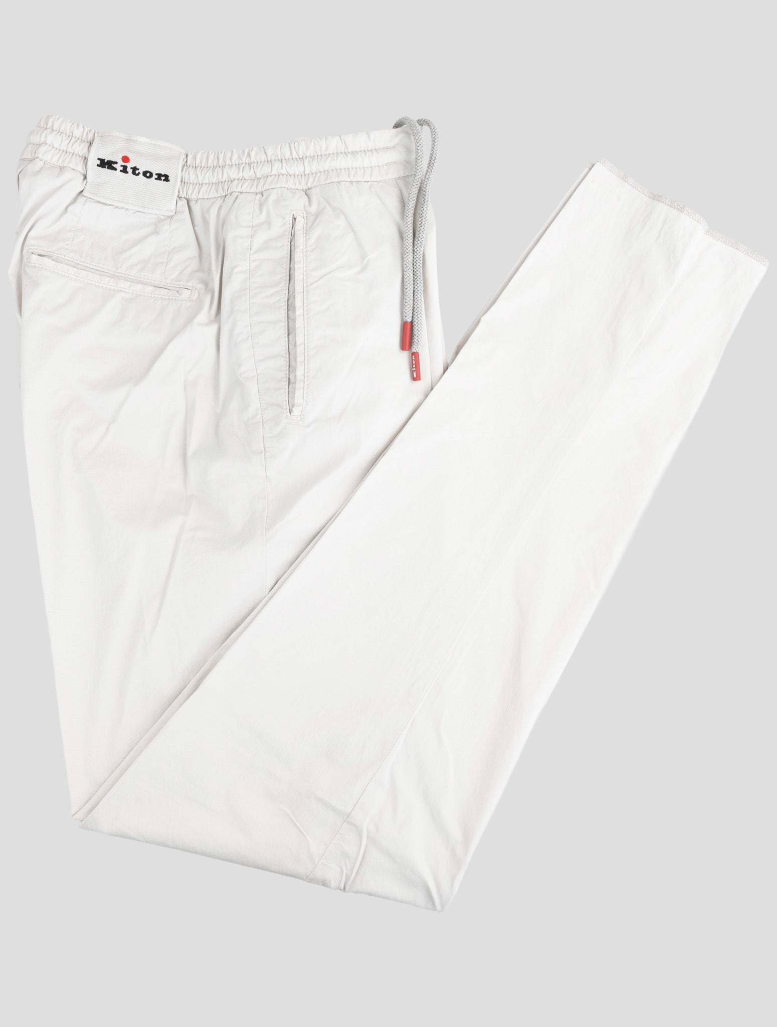 Kiton Gray Cotton Ea Pants