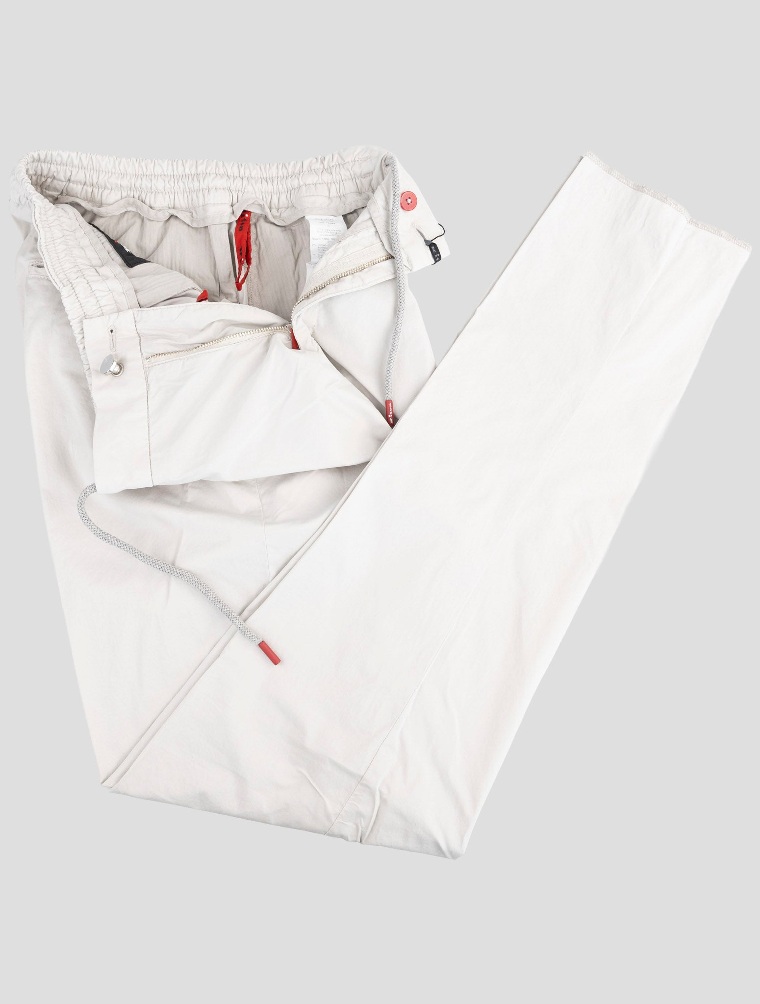 Kiton Gray Cotton Ea Pants