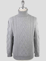 Kiton Gray Cashmere Sweater Turtleneck