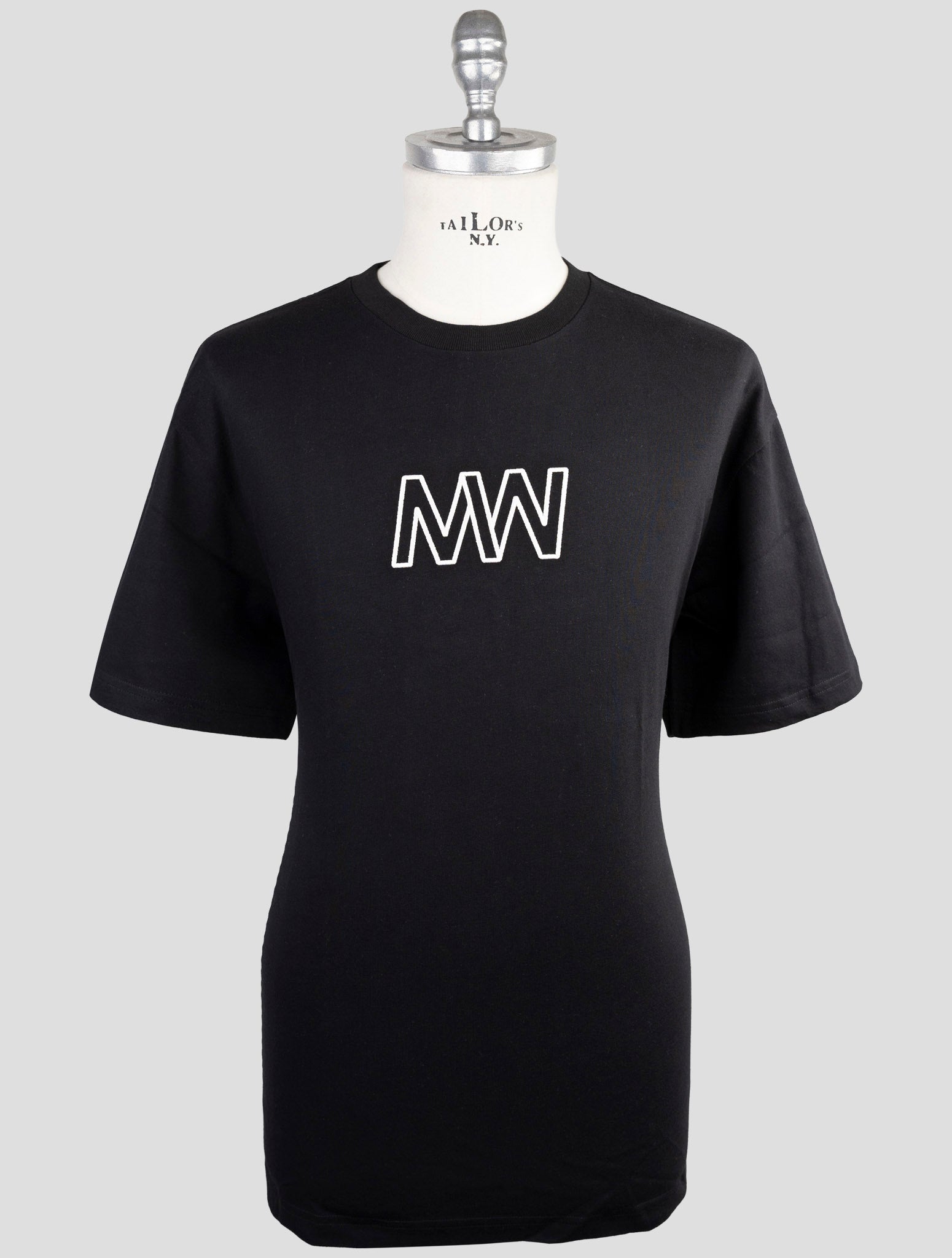 Kiton Knt Black Cotton T-Shirt