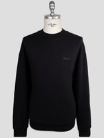 Kiton Knt Black Cotton Sweater Crewneck