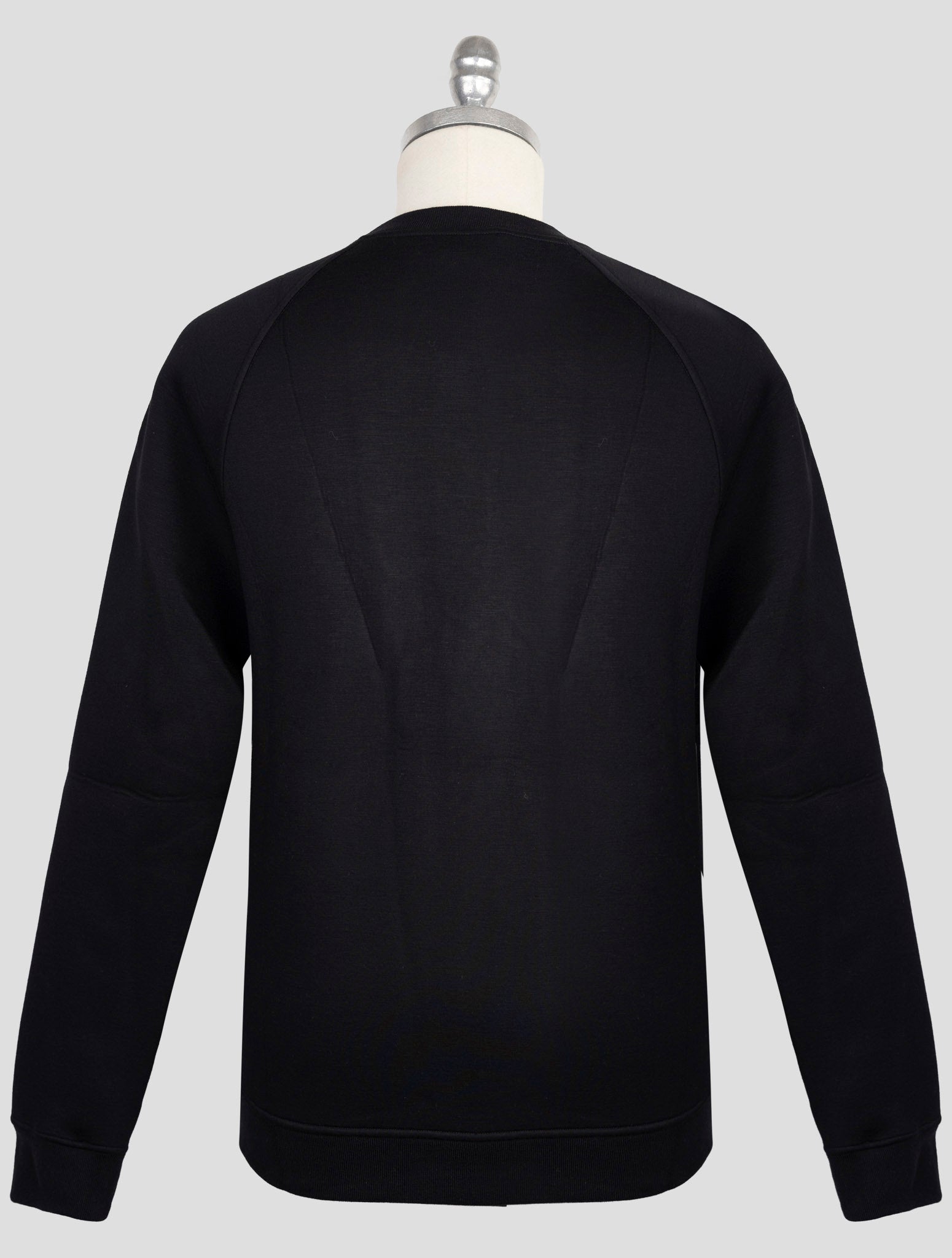 Kiton Knt Black Viscose Ea Sweater Crewneck