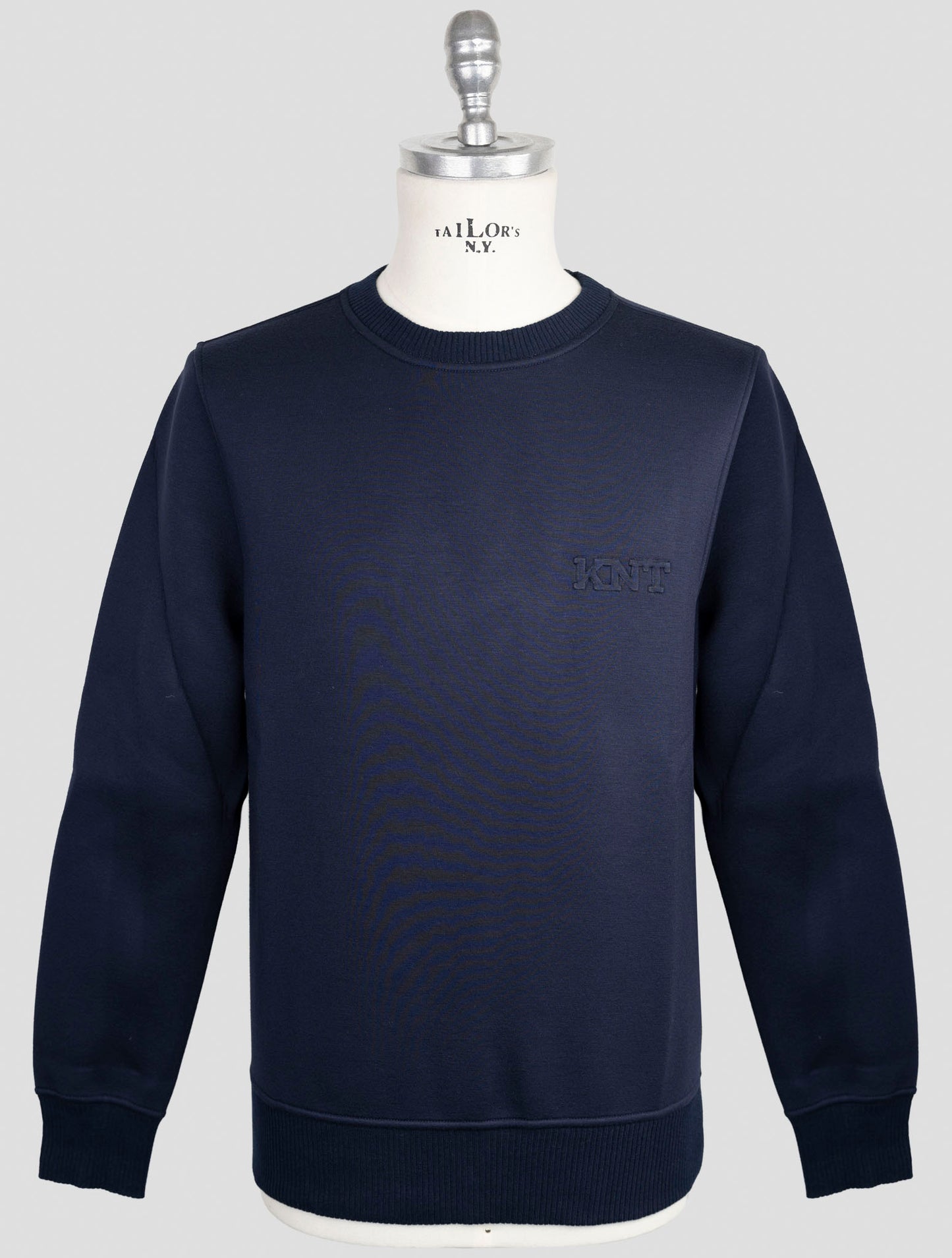 Kiton Knt Blue Viscose Ea Sweater Crewneck