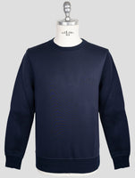 Kiton Knt Blue Viscose Ea Sweater Crewneck