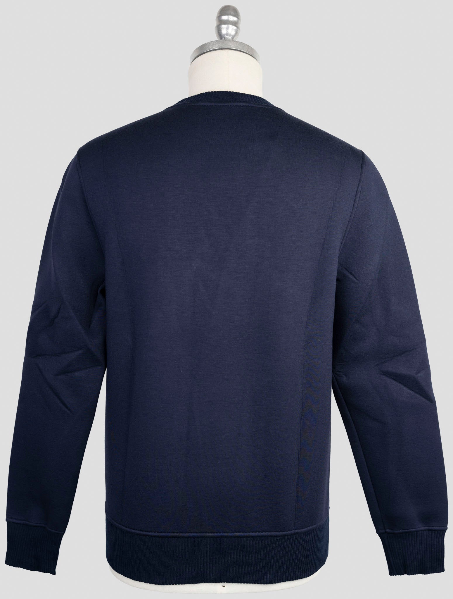 Kiton Knt Blue Viscose Ea Sweater Crewneck