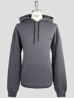 Kiton Knt Gray Cotton Sweater Hoodie
