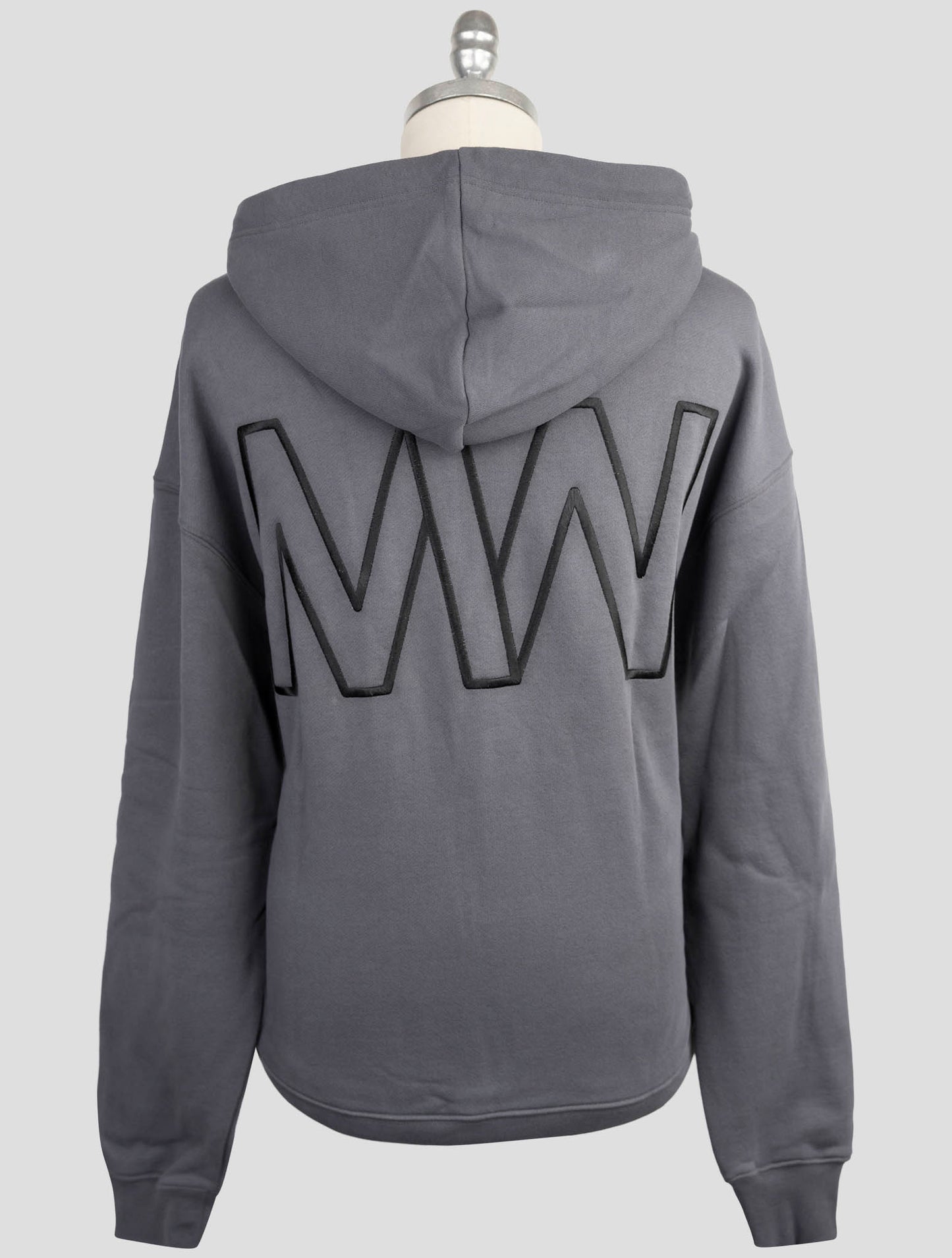 Kiton Knt Gray Cotton Sweater Hoodie