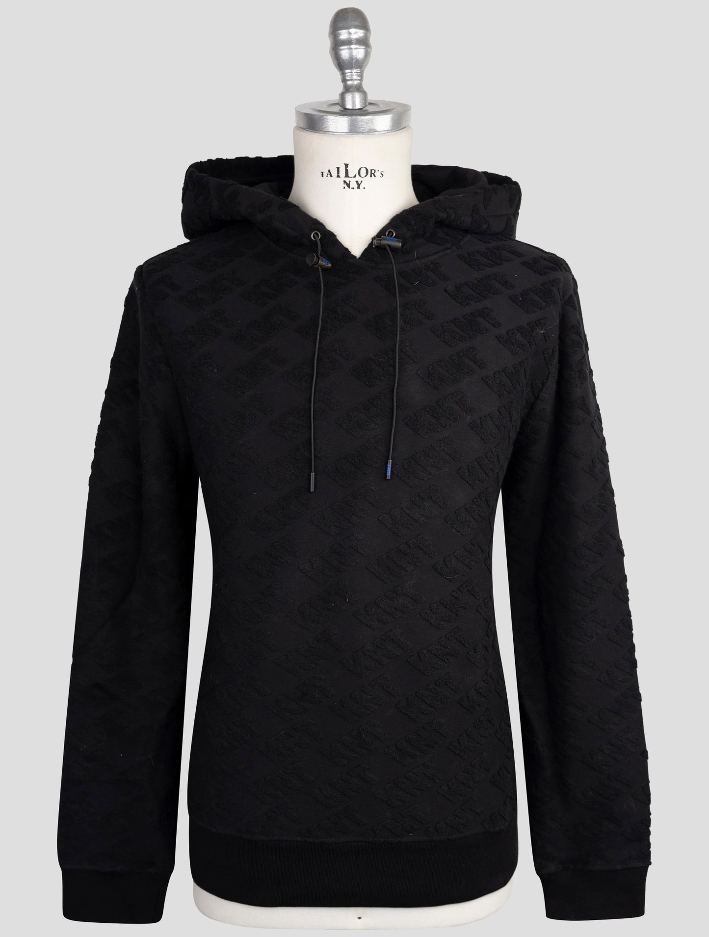 Kiton Knt Blue Cotton Pa Sweater Hoodie