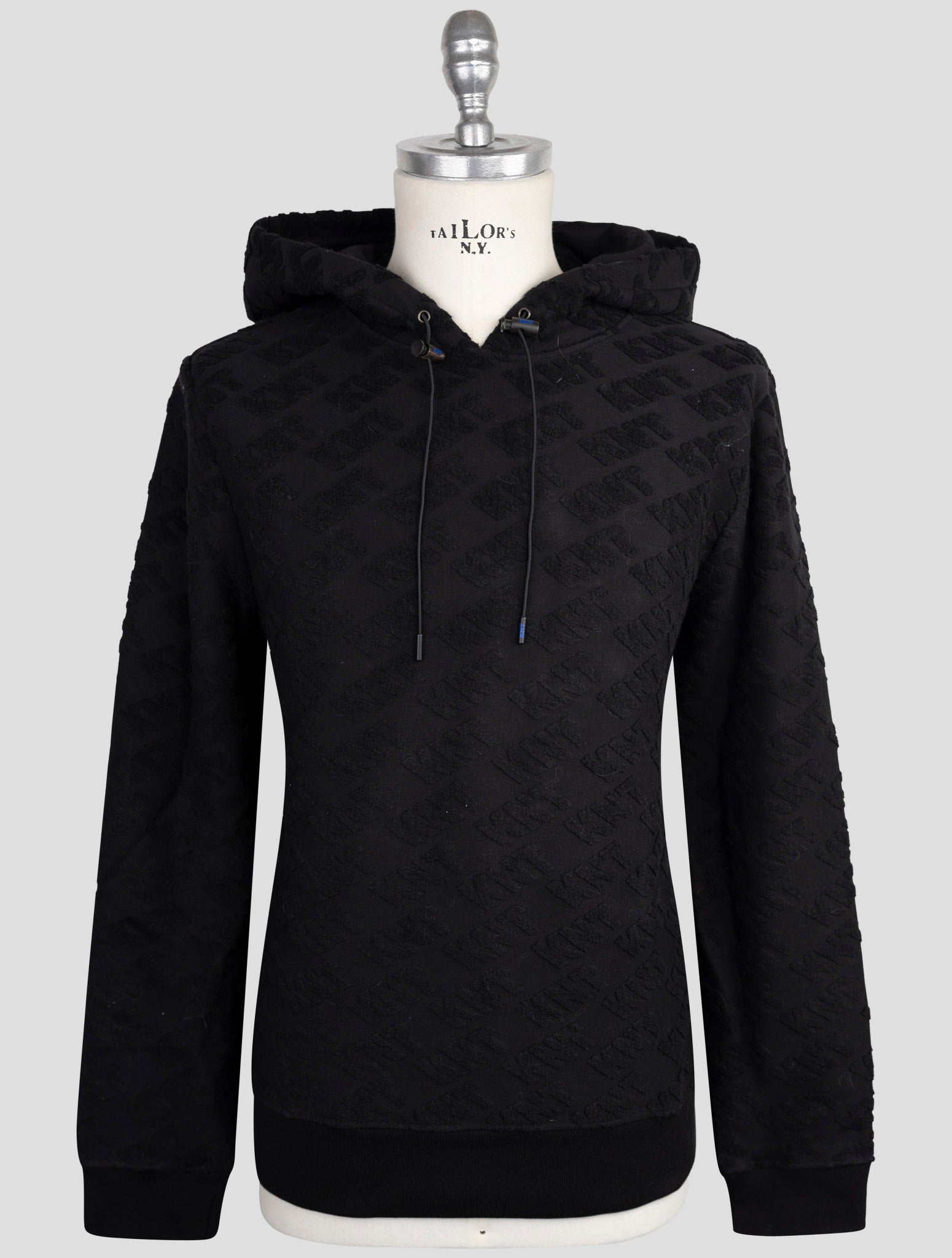 Kiton Knt Blue Cotton Pa Sweater Hoodie