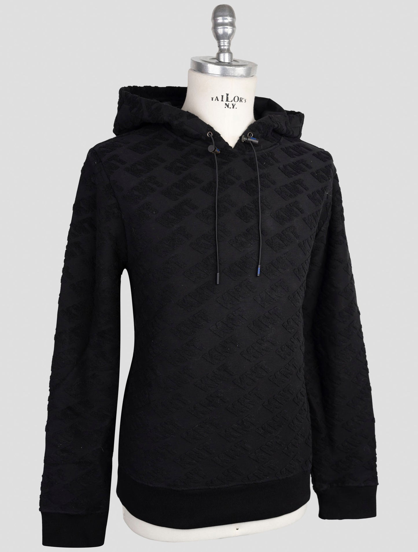 Kiton Knt Blue Cotton Pa Sweater Hoodie