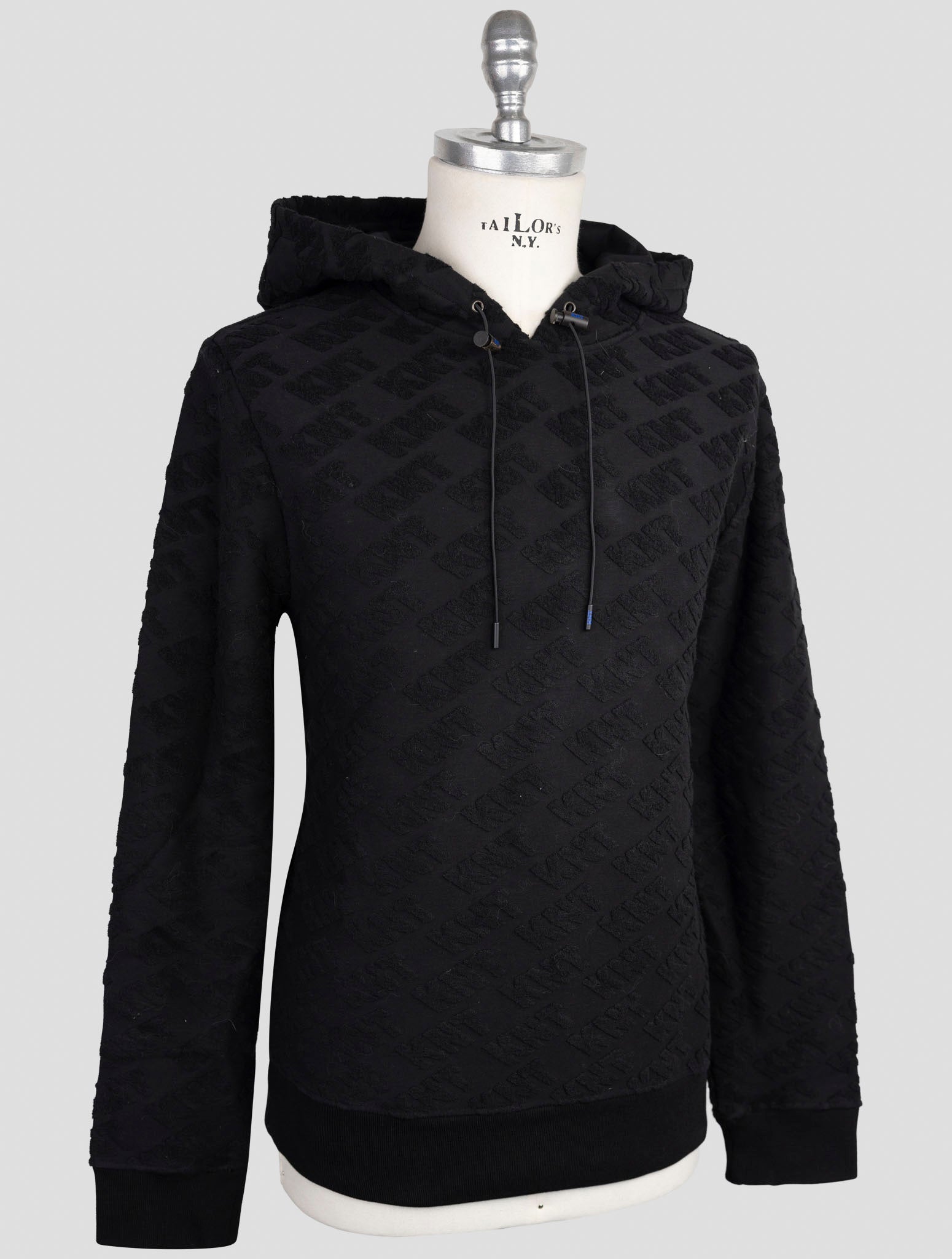 Kiton Knt Blue Cotton Pa Sweater Hoodie