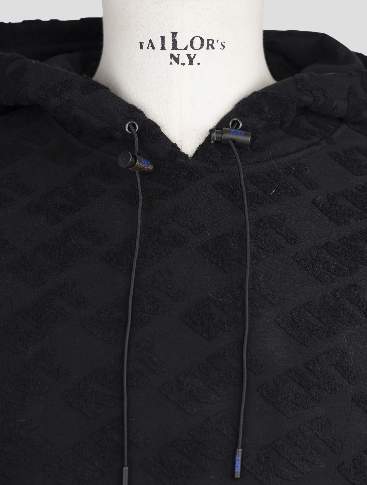 Kiton Knt Blue Cotton Pa Sweater Hoodie