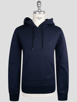 Kiton Knt Blue Viscose Ea Sweater Hoodie