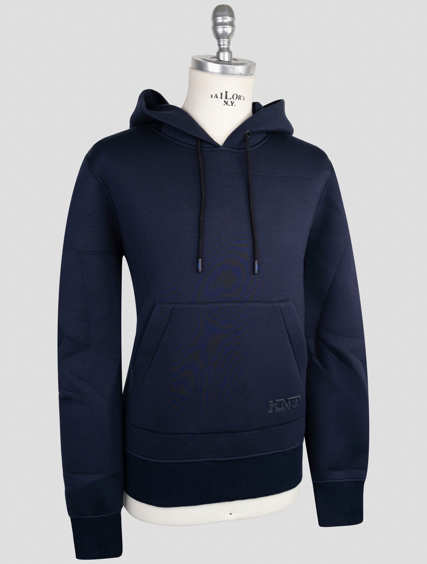 Kiton Knt Blue Viscose Ea Sweater Hoodie
