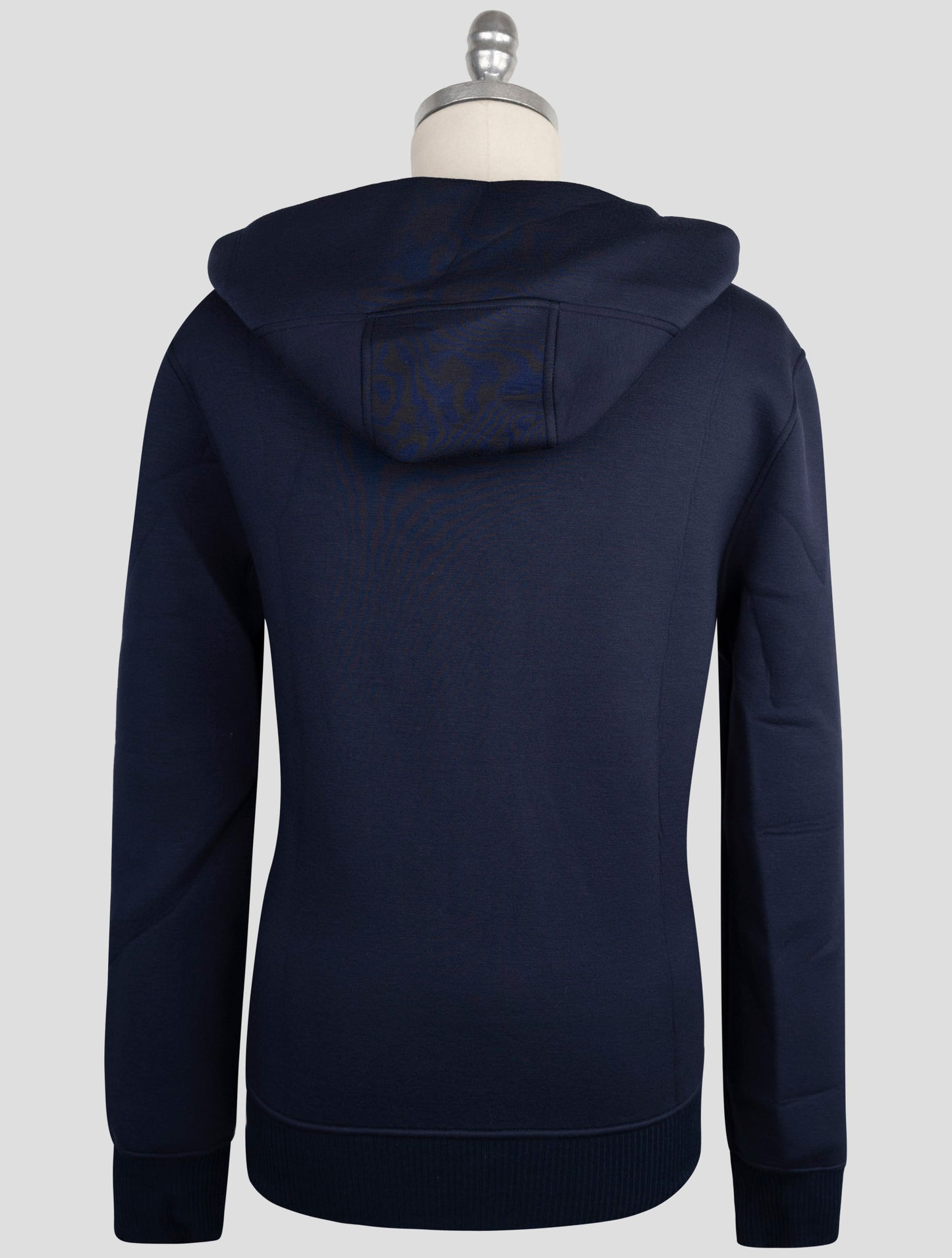 Kiton Knt Blue Viscose Ea Sweater Hoodie