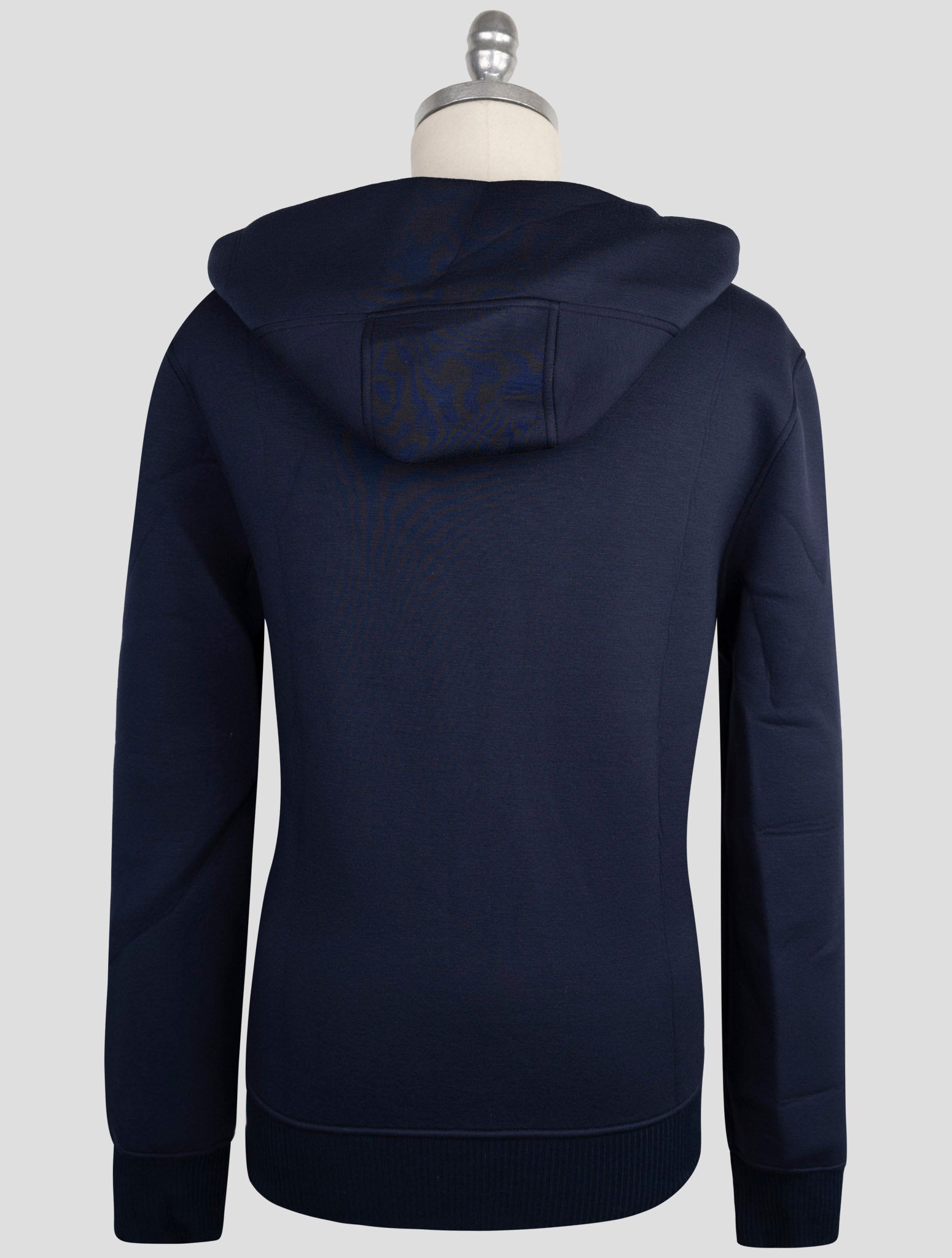 Kiton Knt Blue Viscose Ea Sweater Hoodie