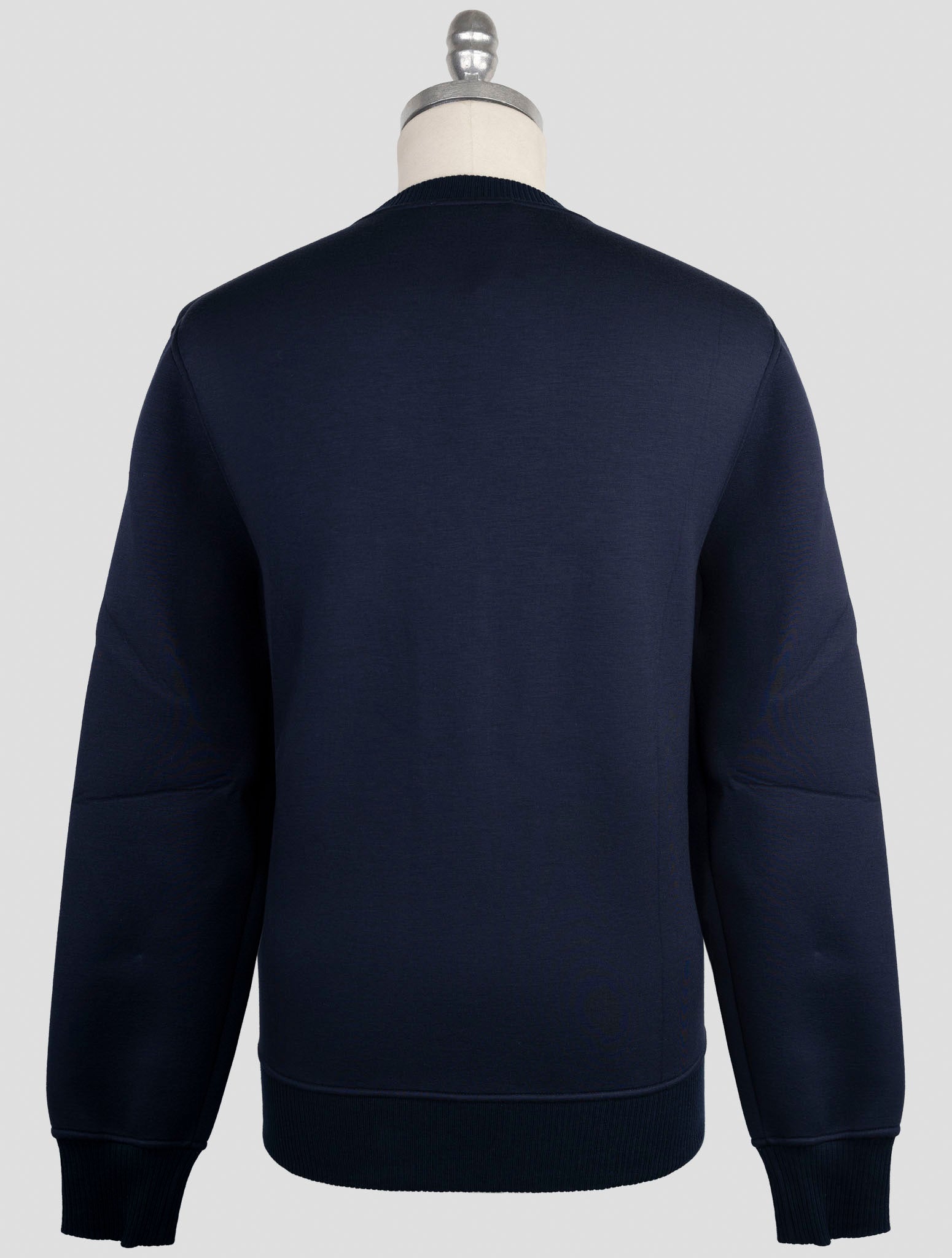 Kiton Knt Blue Viscose Ea Sweater Crewneck