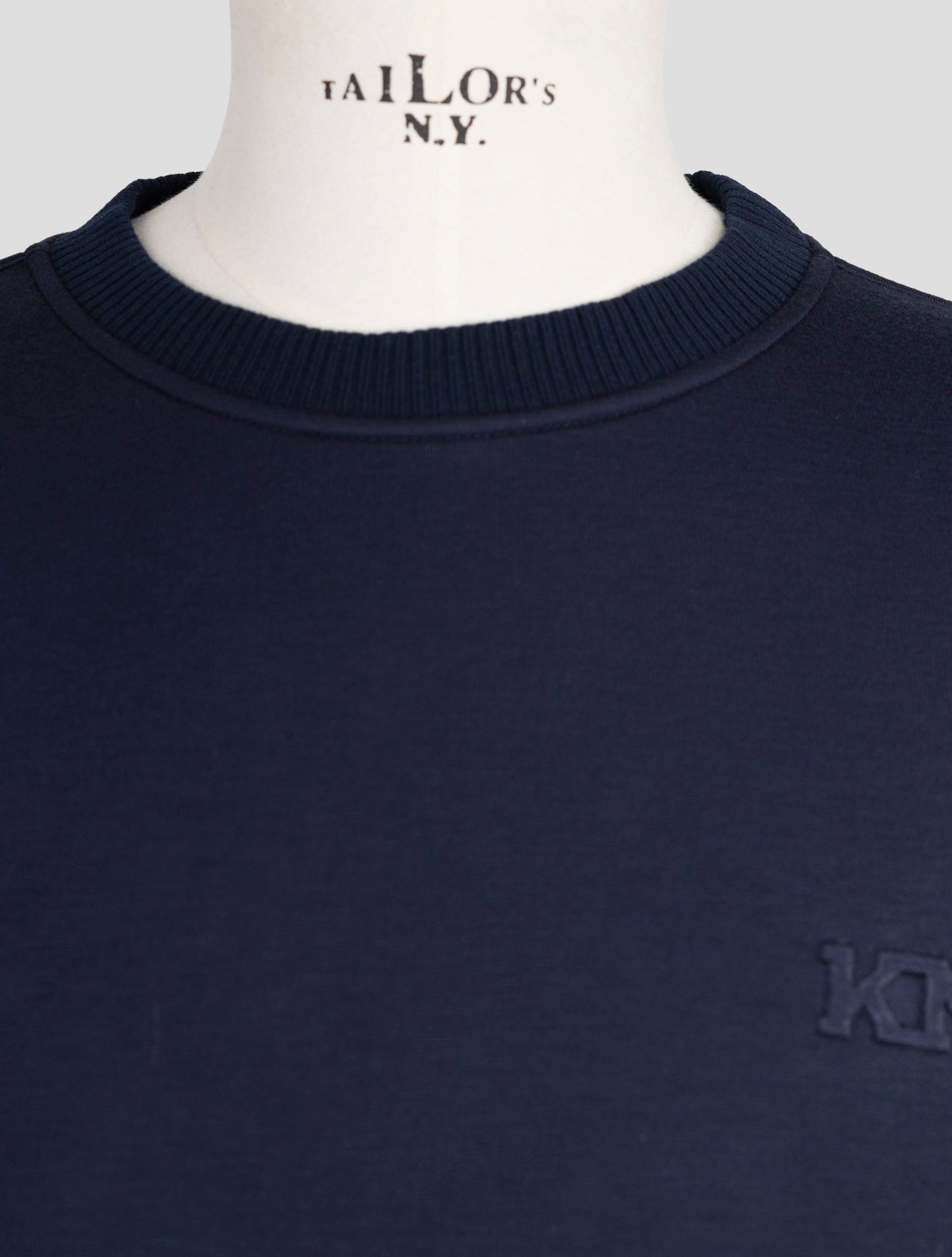 Kiton Knt Blue Viscose Ea Sweater Crewneck