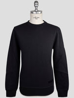 Kiton Knt Blue Cotton Sweater Crewneck