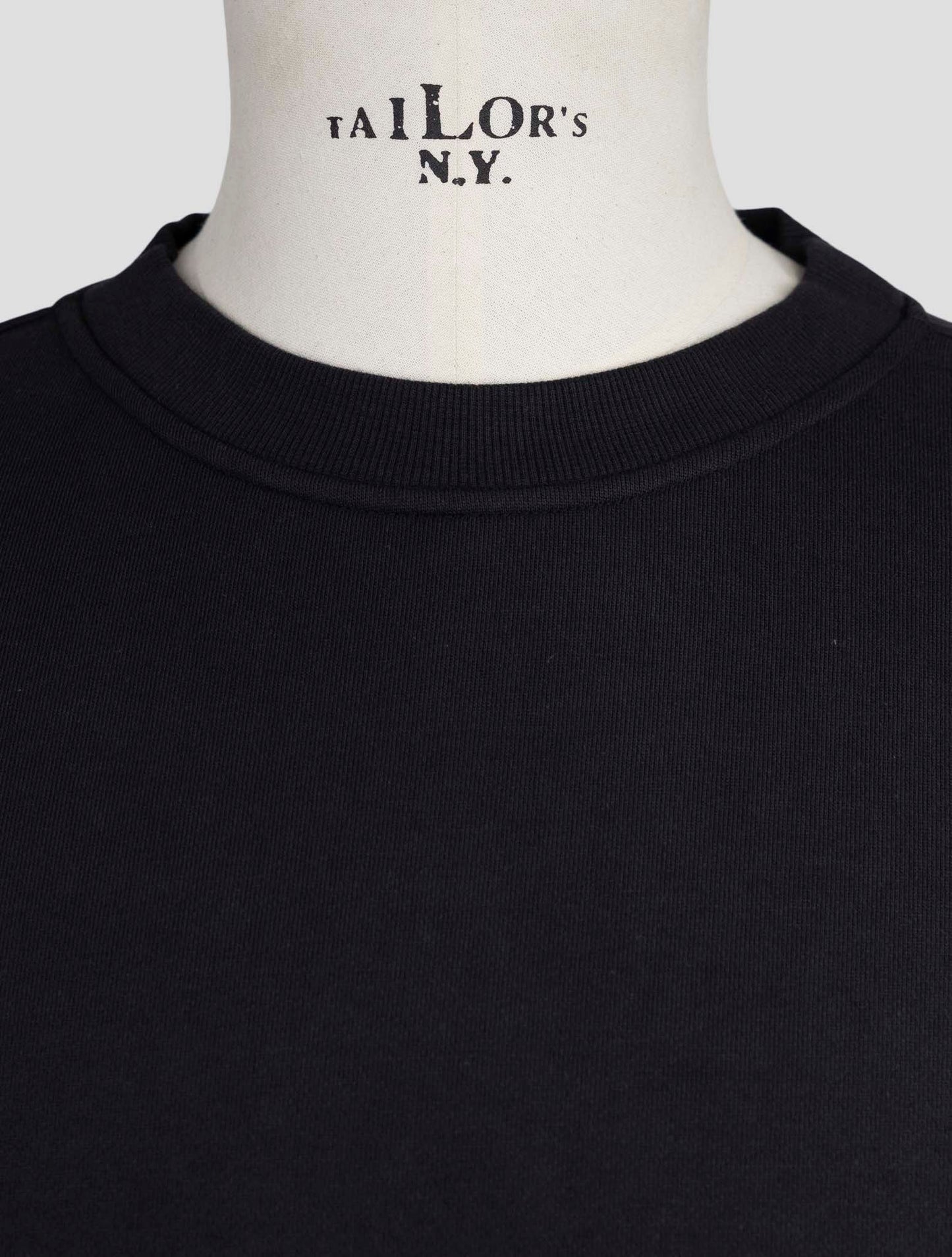 Kiton Knt Blue Cotton Sweater Crewneck