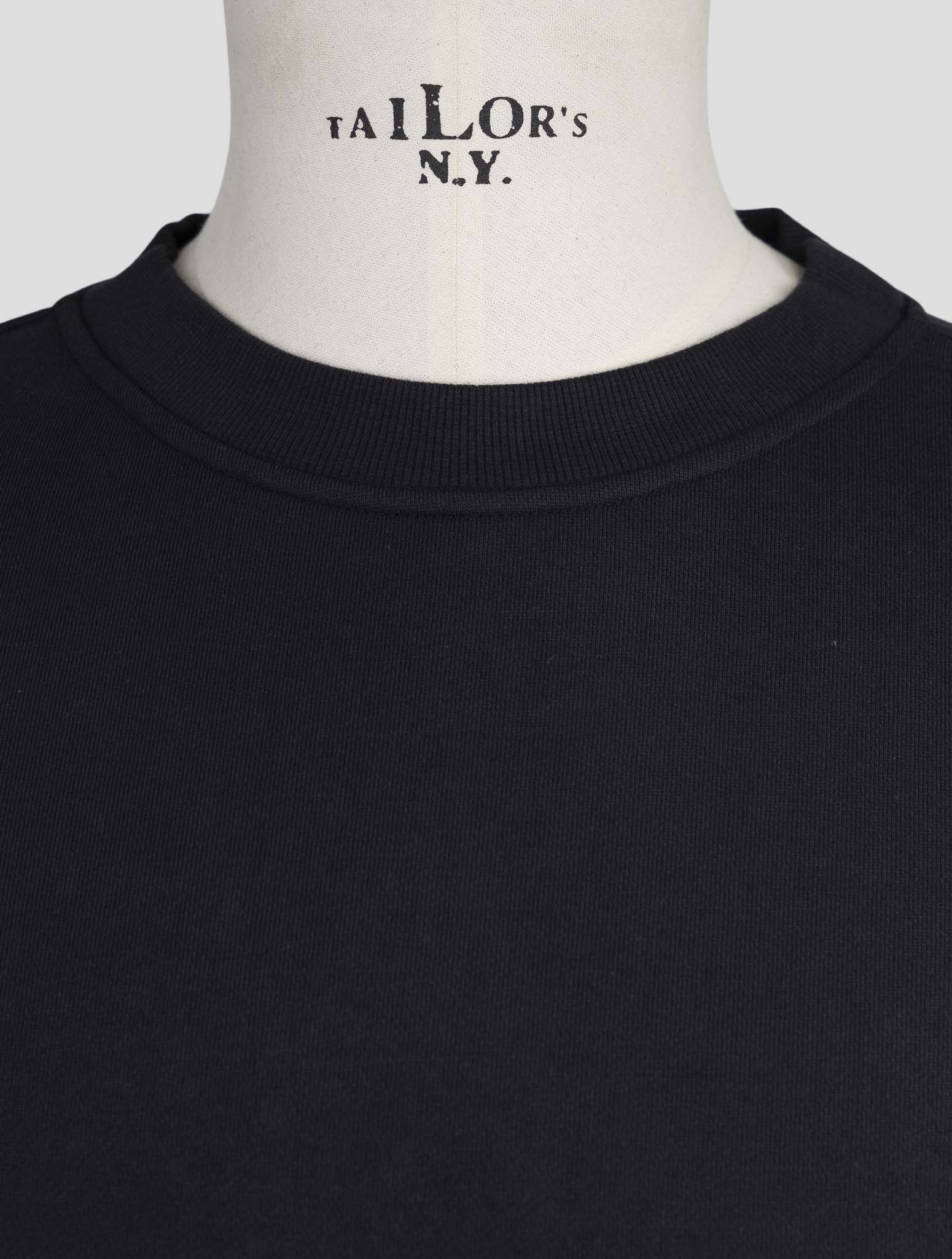 Kiton Knt Blue Cotton Sweater Crewneck