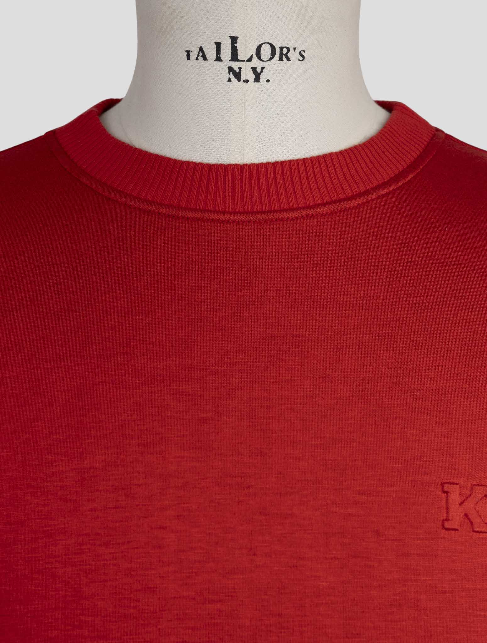 Kiton Knt Red Viscose Ea Sweater Crewneck