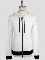 Kiton Knt White Pa Ea Sweater Full Zip