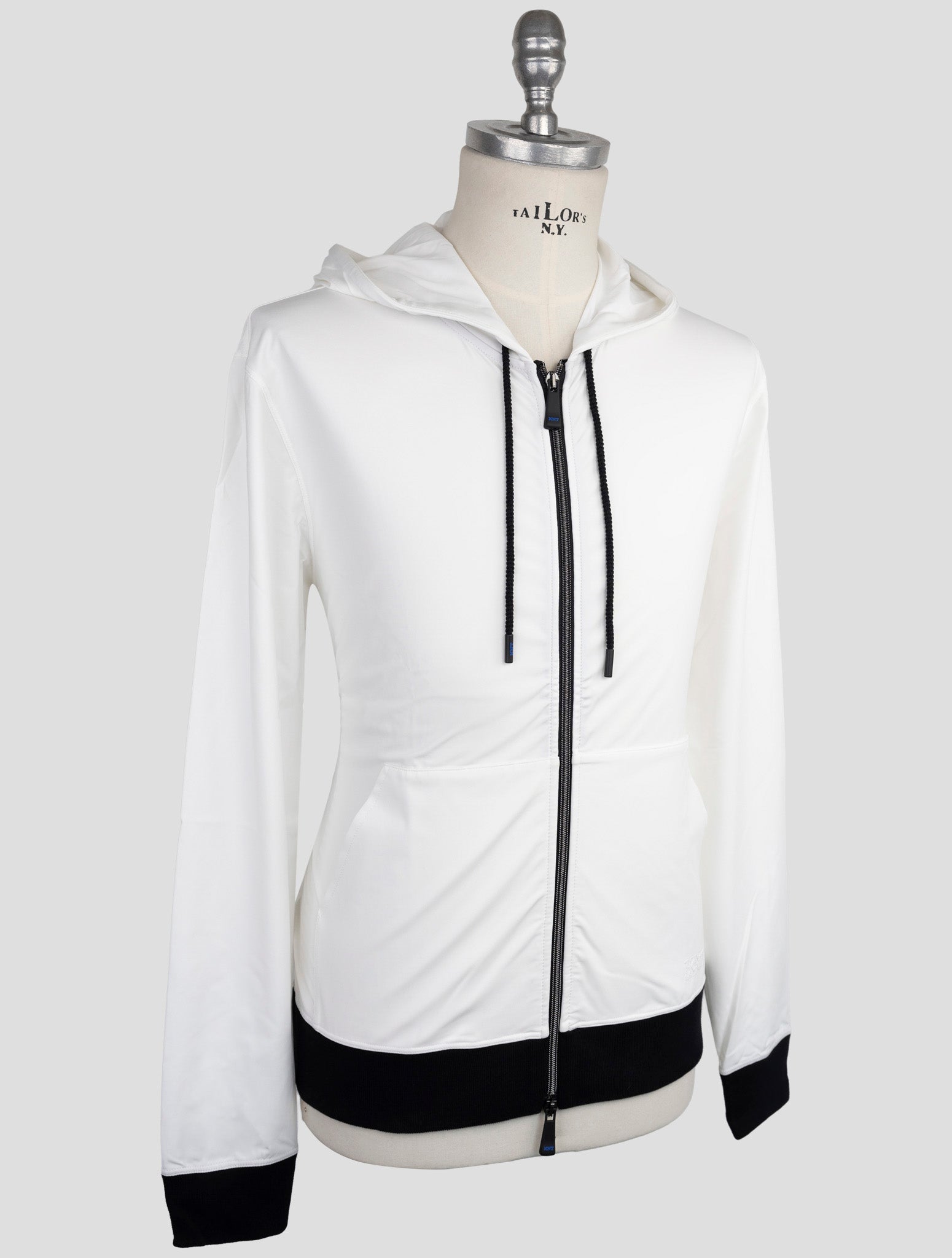 Kiton Knt White Pa Ea Sweater Full Zip