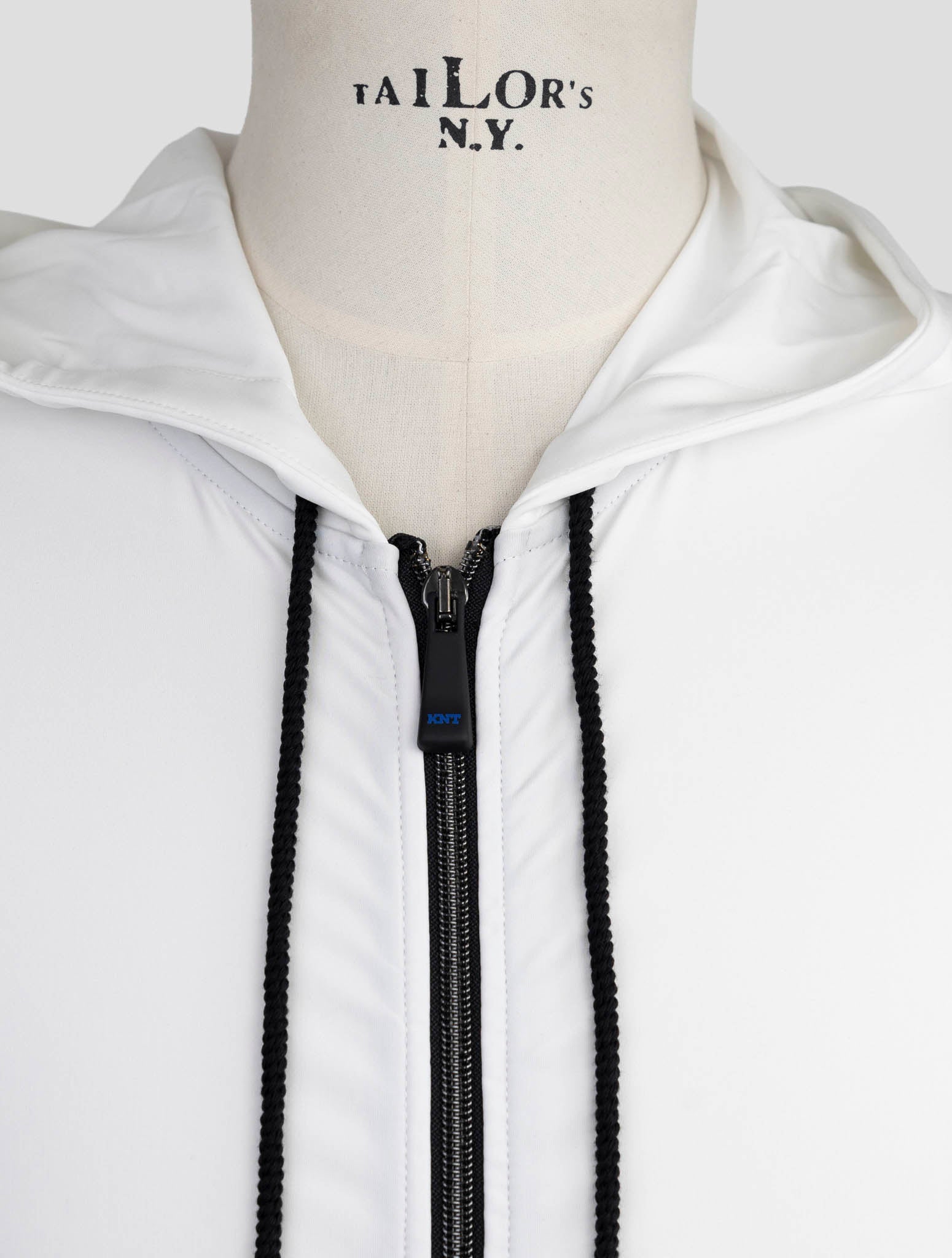 Kiton Knt White Pa Ea Sweater Full Zip